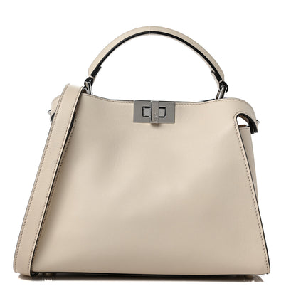 Fendi Vitello Tahiti Burro Medium Peekaboo Iconic Essentially Satchel Camelia Makeup 1 of 8