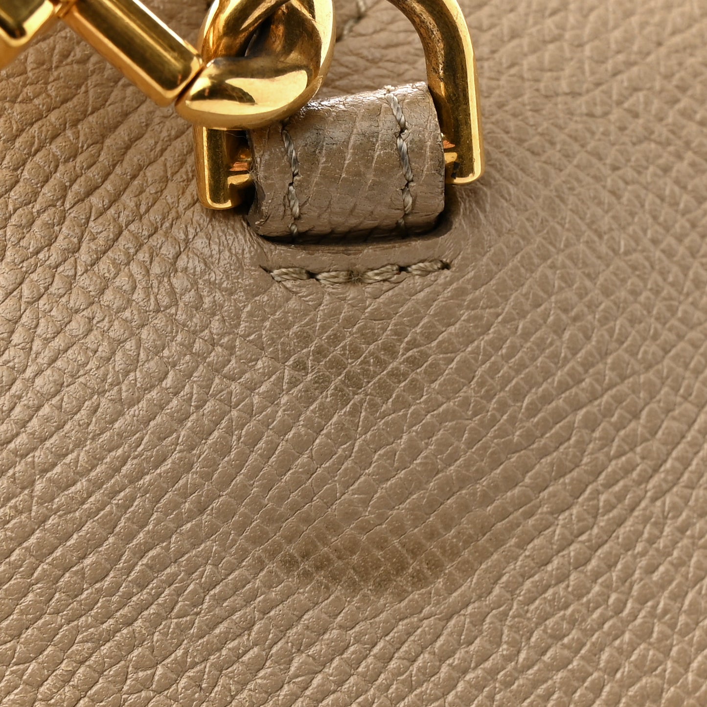 Grained Calfskin Mini Belt Bag Light Taupe