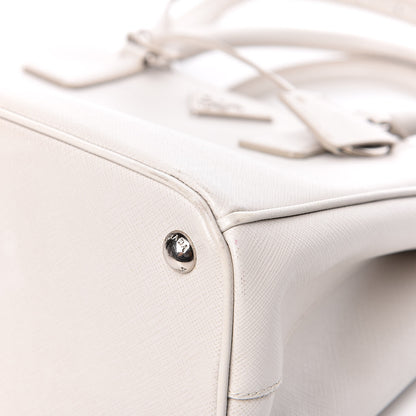 Prada Saffiano Small Galleria Double Zip Tote Talco 10 of 15
