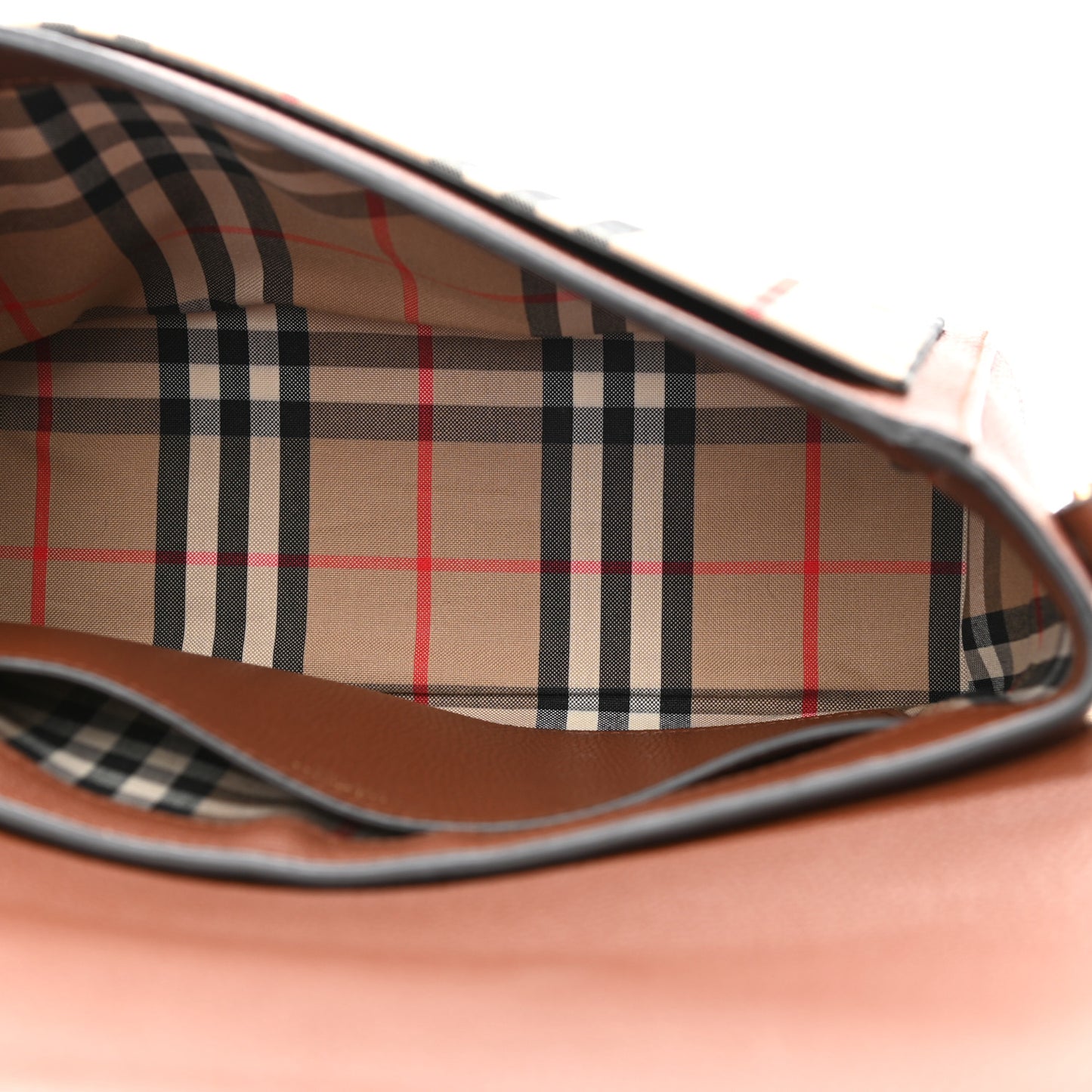 Calfskin Vintage Check Note Crossbody Bag Tan