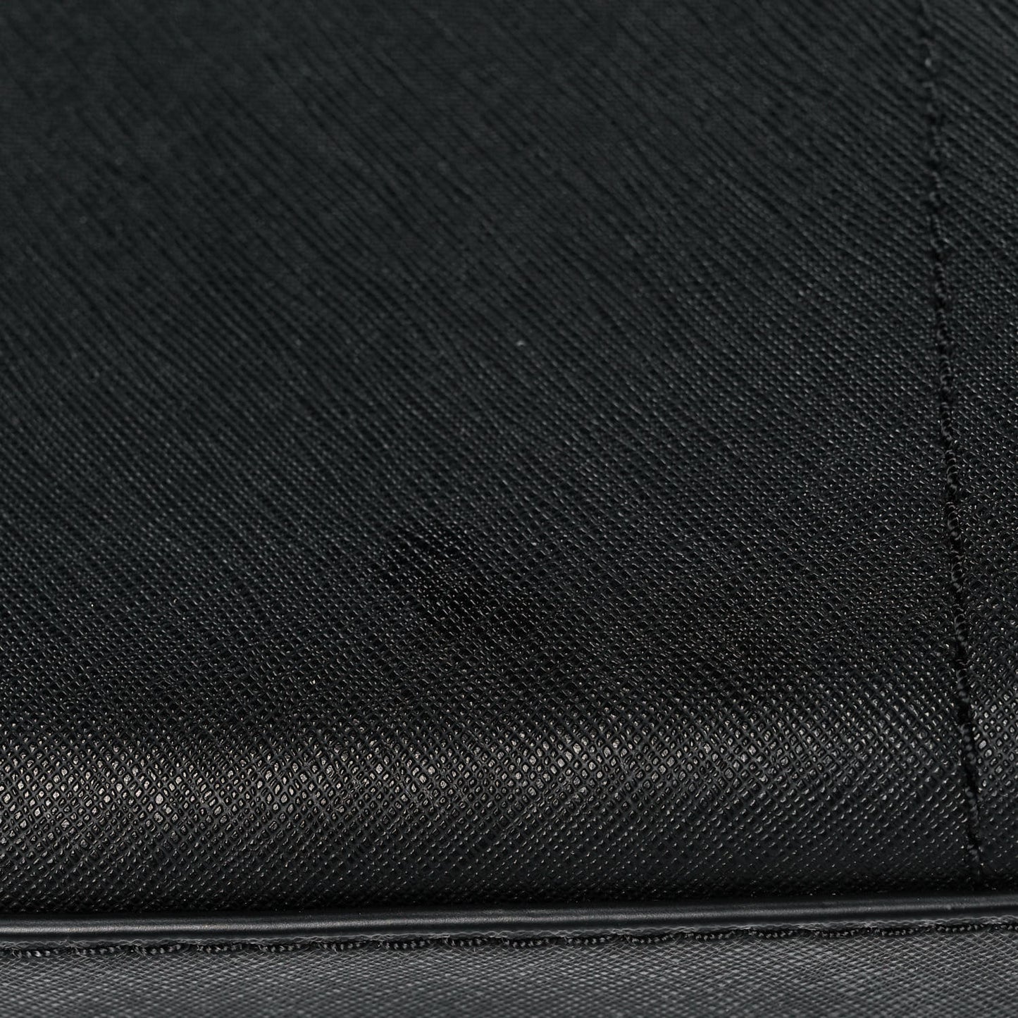 Saffiano Playback Boxed Dome Crossbody Black
