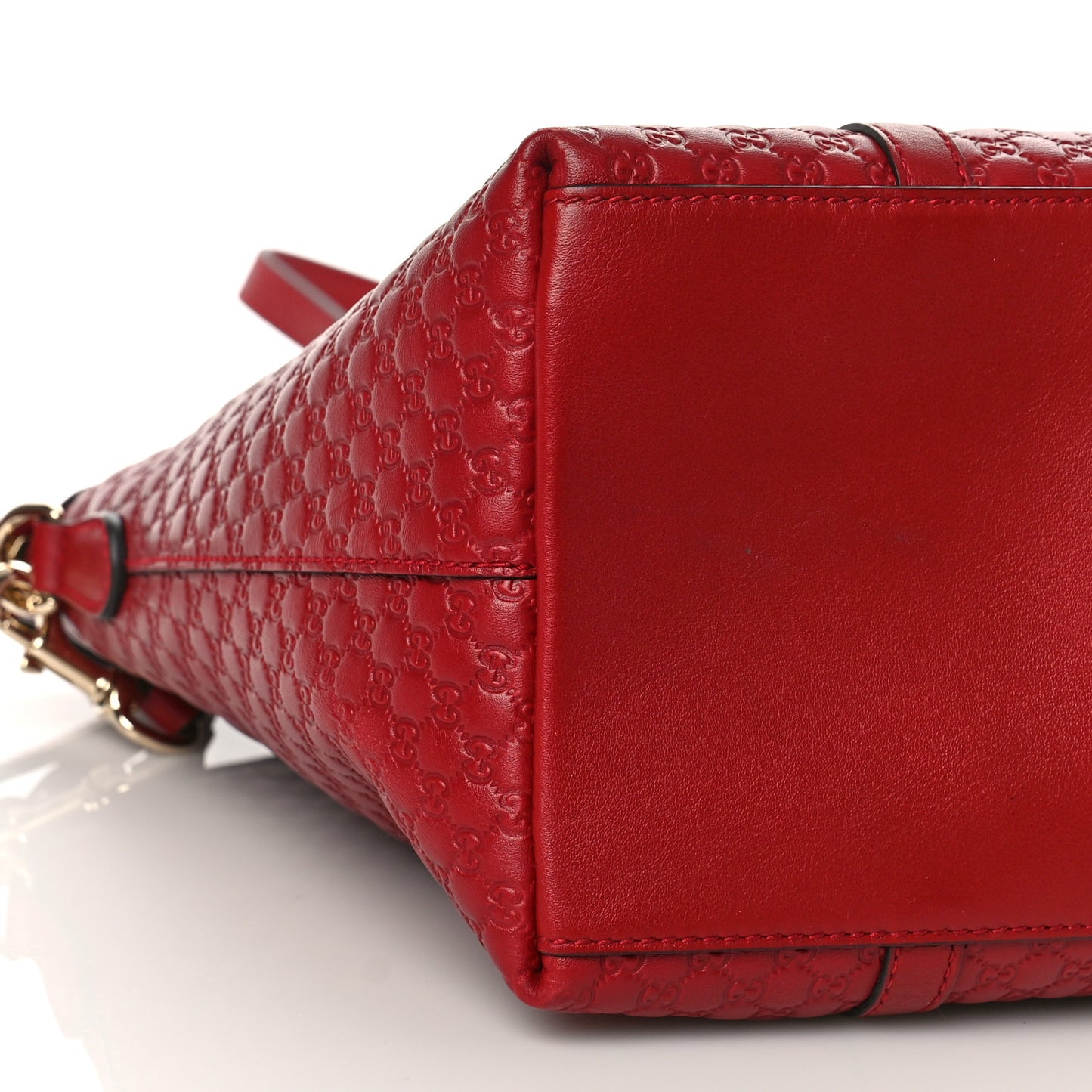Soft Microguccissima Dome Satchel Red