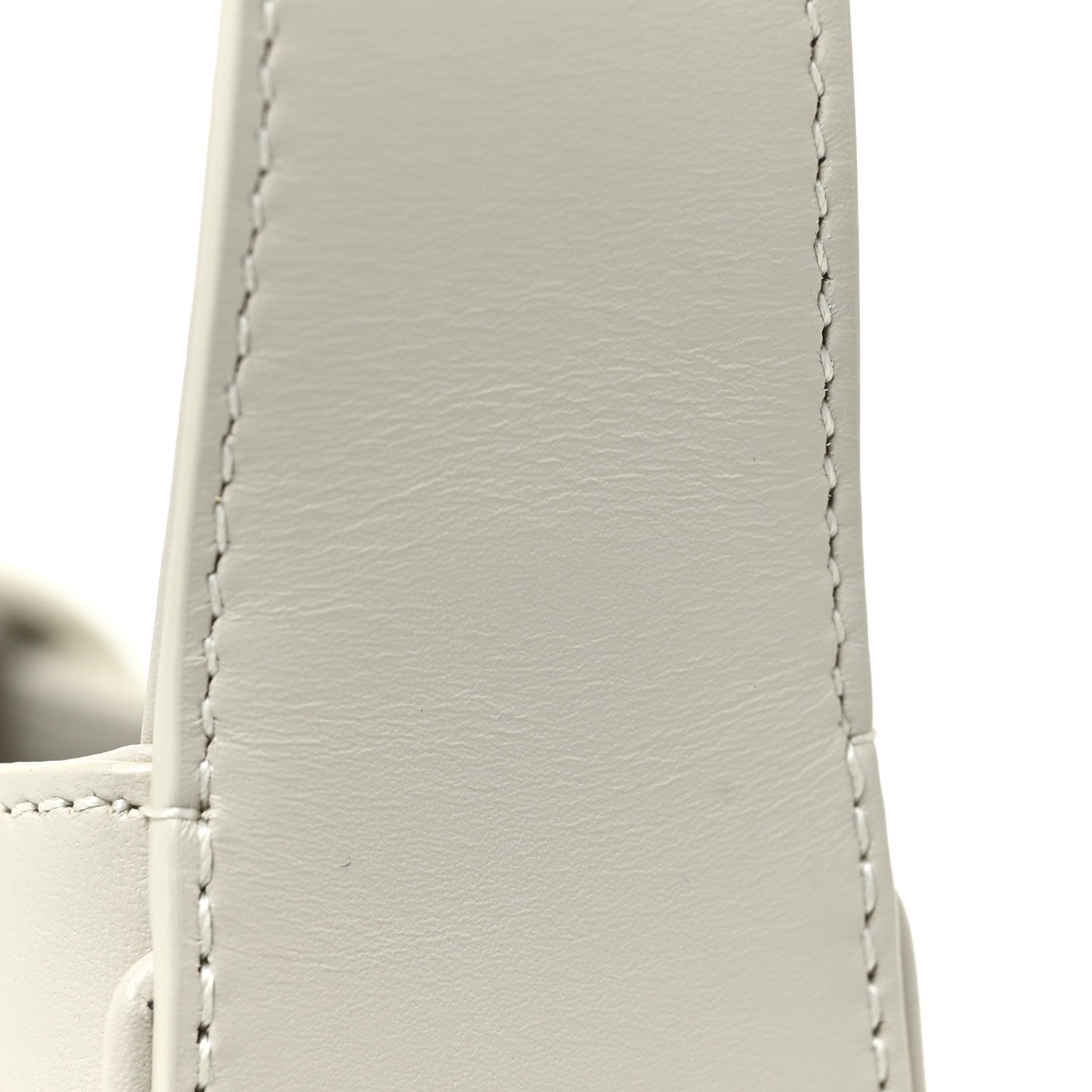 Saint Laurent Smooth Calfskin Le 5 A 7 Hobo Blanc Vintage 8 of 13