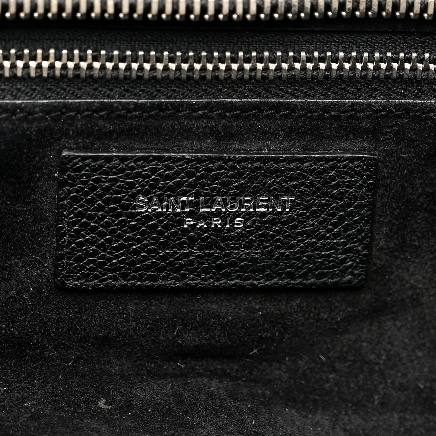 Grained Calfskin Medium Cabas Rive Gauche Black