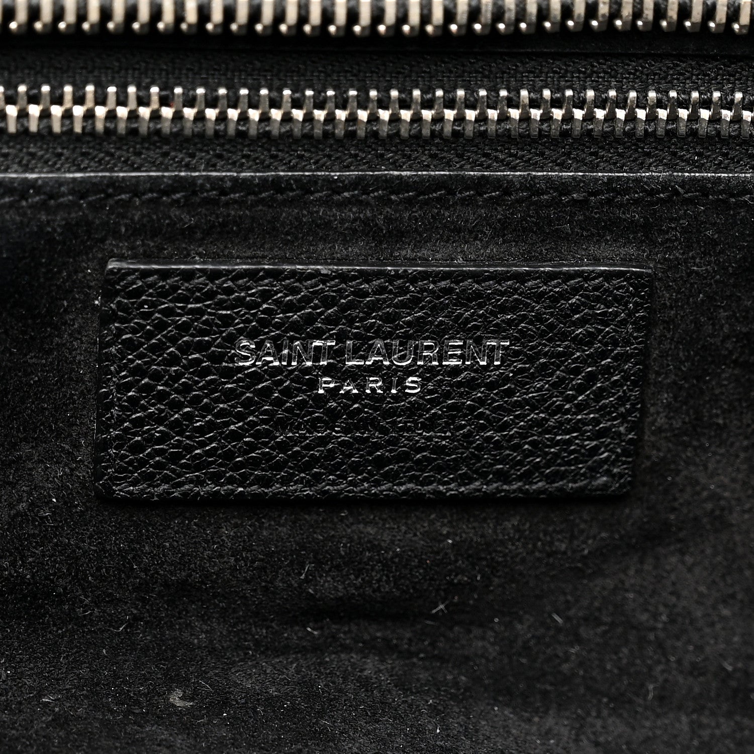 Saint Laurent Grained Calfskin Medium Cabas Rive Gauche Black 11 of 41