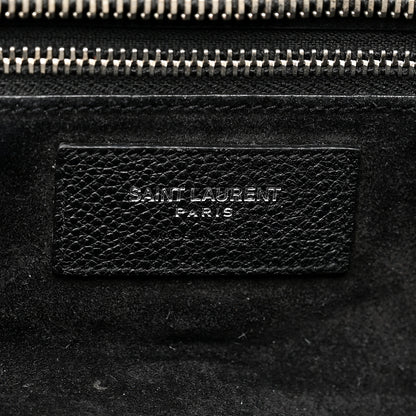 Saint Laurent Grained Calfskin Medium Cabas Rive Gauche Black 11 of 41