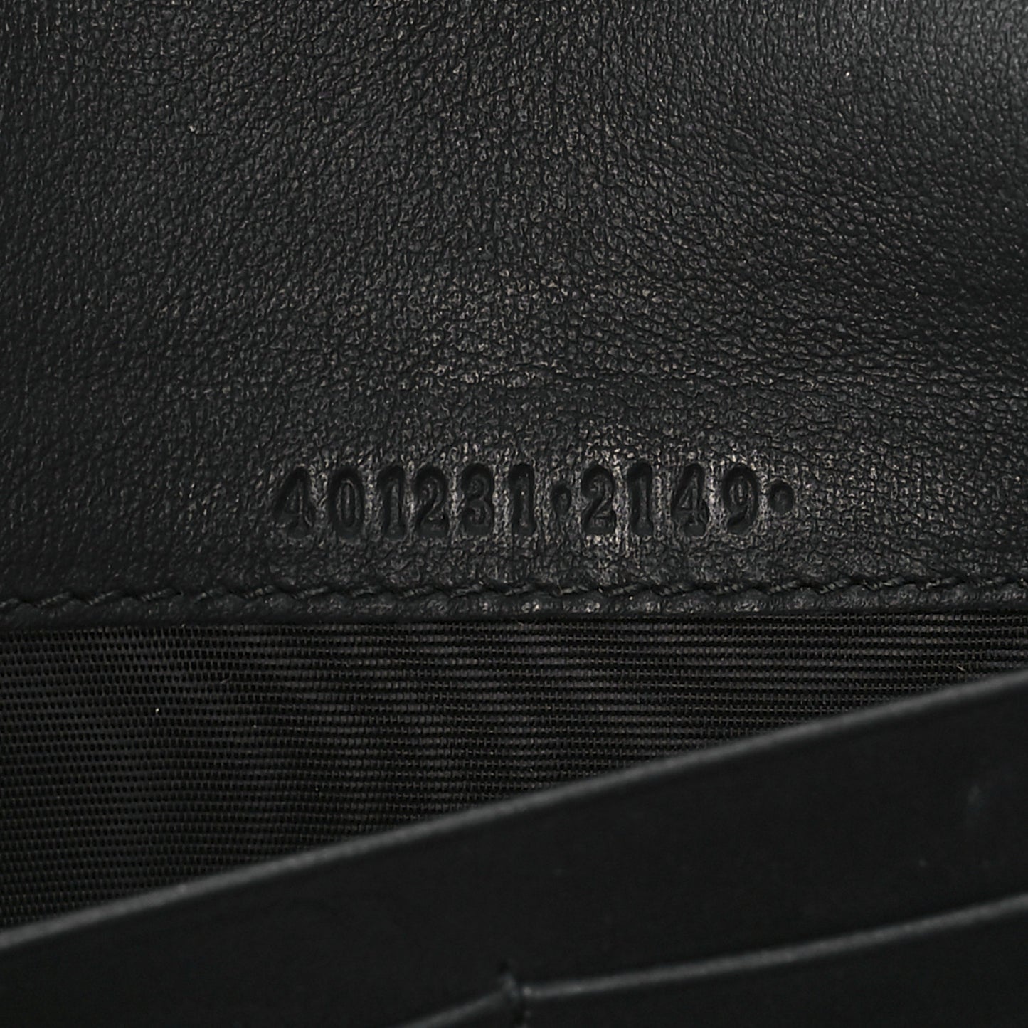 Suede Mini Dionysus Chain Wallet Black