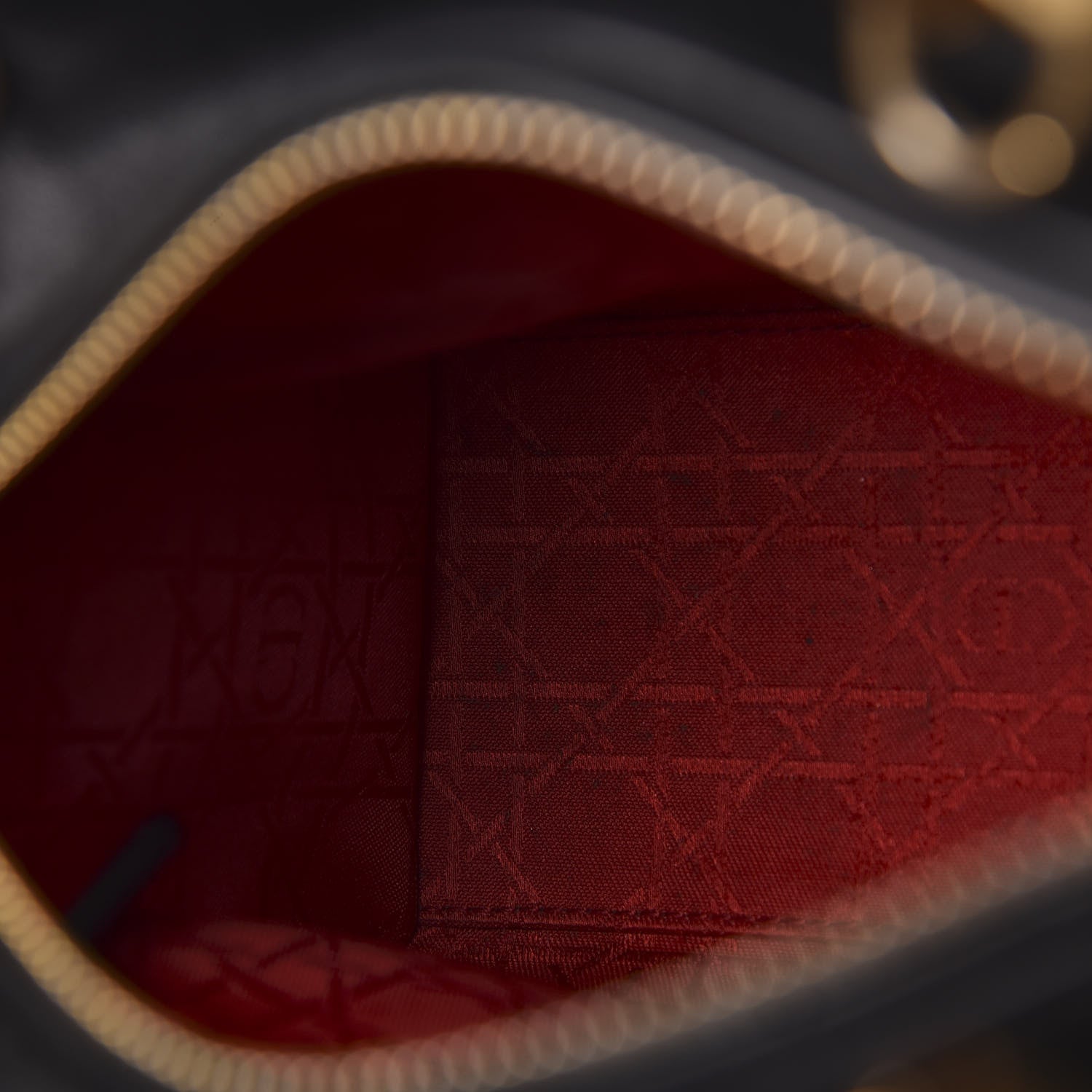 Christian Dior Lambskin Cannage Medium Lady Dior Black 6 of 11