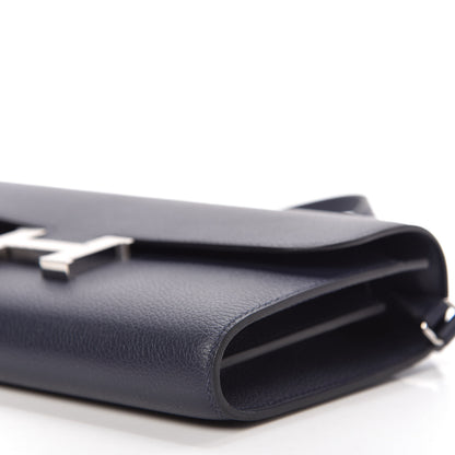 Hermes Evercolor Constance Wallet To Go Bleu Nuit 6 of 8