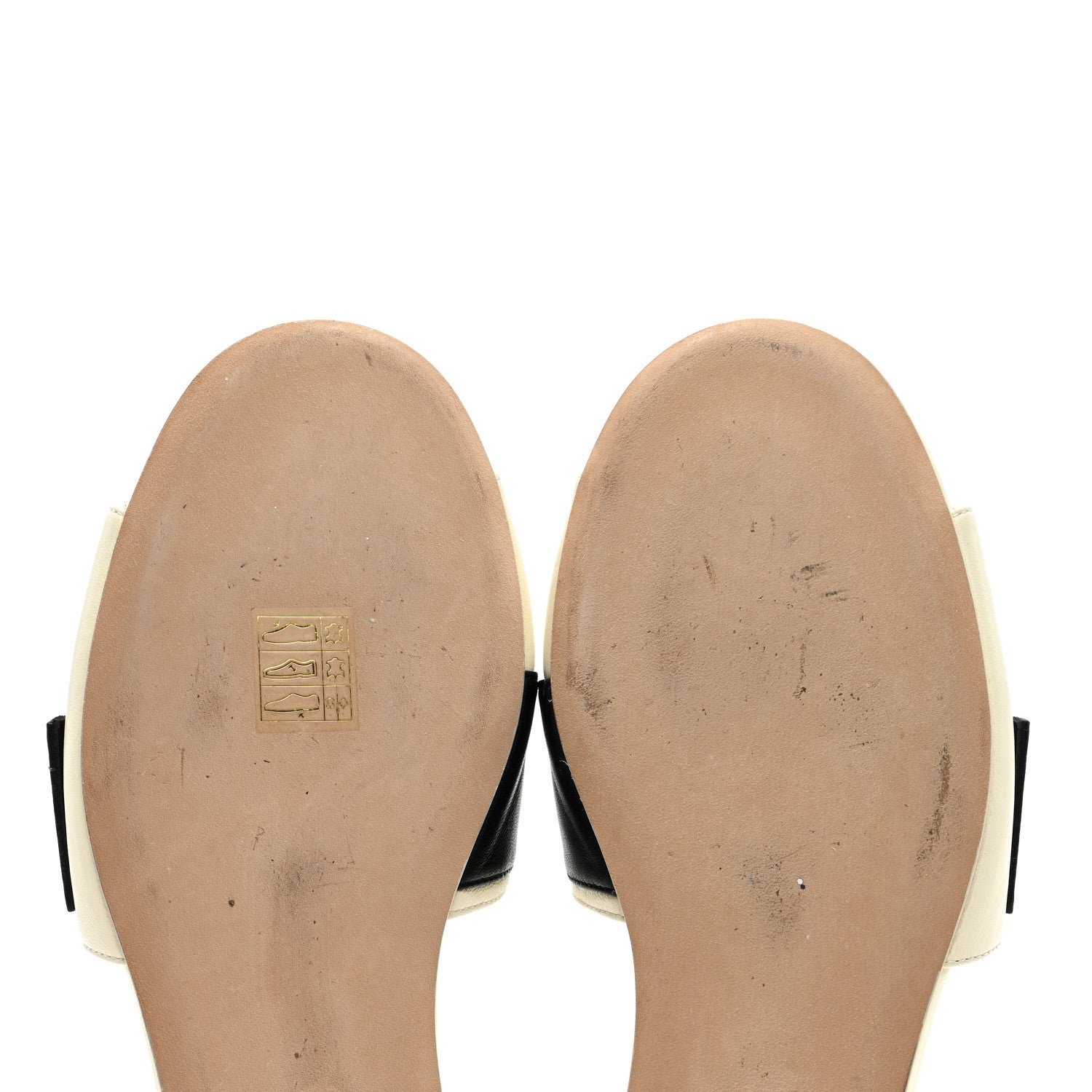 Chanel Lambskin Pearl Crystal CC Mules Sandals 39.5 Ivory Black 7 of 10