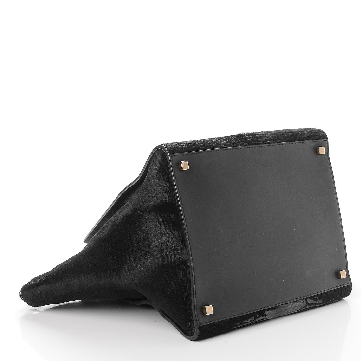 Celine Astrakhan Pony Hair Medium Phantom Luggage Black 4 of 13