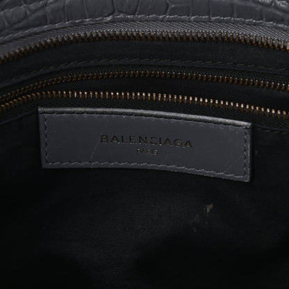 Balenciaga Calfskin Crocodile Embossed Classic Hardware City Gris Beton 6 of 9