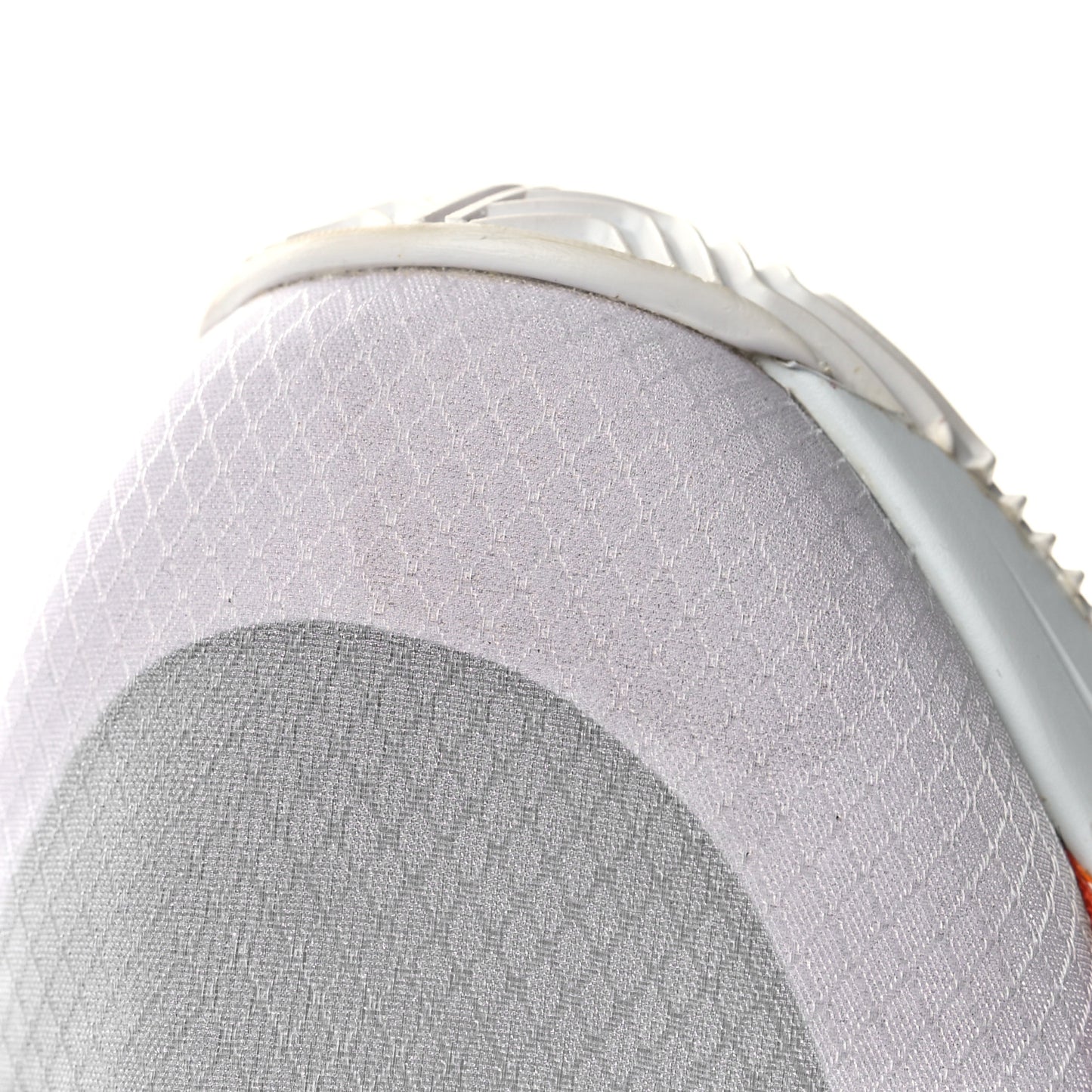 Nylon Suede Transparent Fendi Flow Low Top Sneakers 36 White Orange