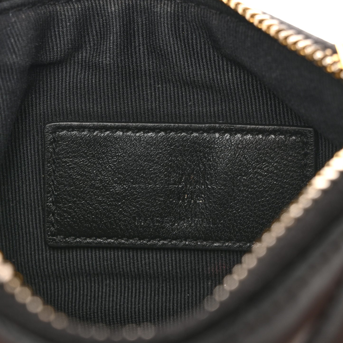 Calfskin Matelasse Monogram Key Pouch Black