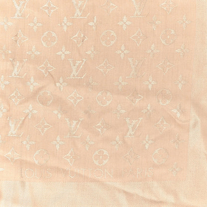 Louis Vuitton Silk Wool Monogram Shawl Dune 2 of 3