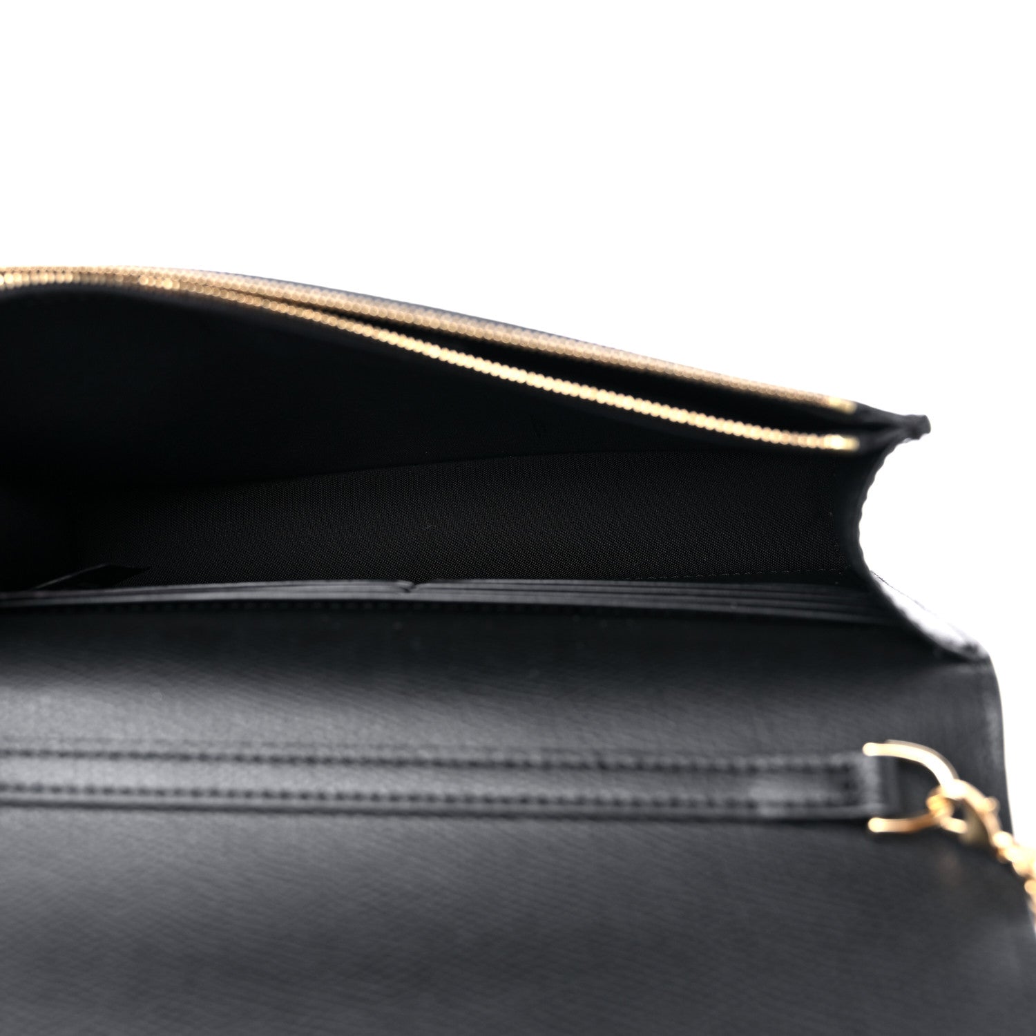 Fendi Vitello Cruise F is Fendi Medium Envelope Wallet on Chain Black 4 of 10