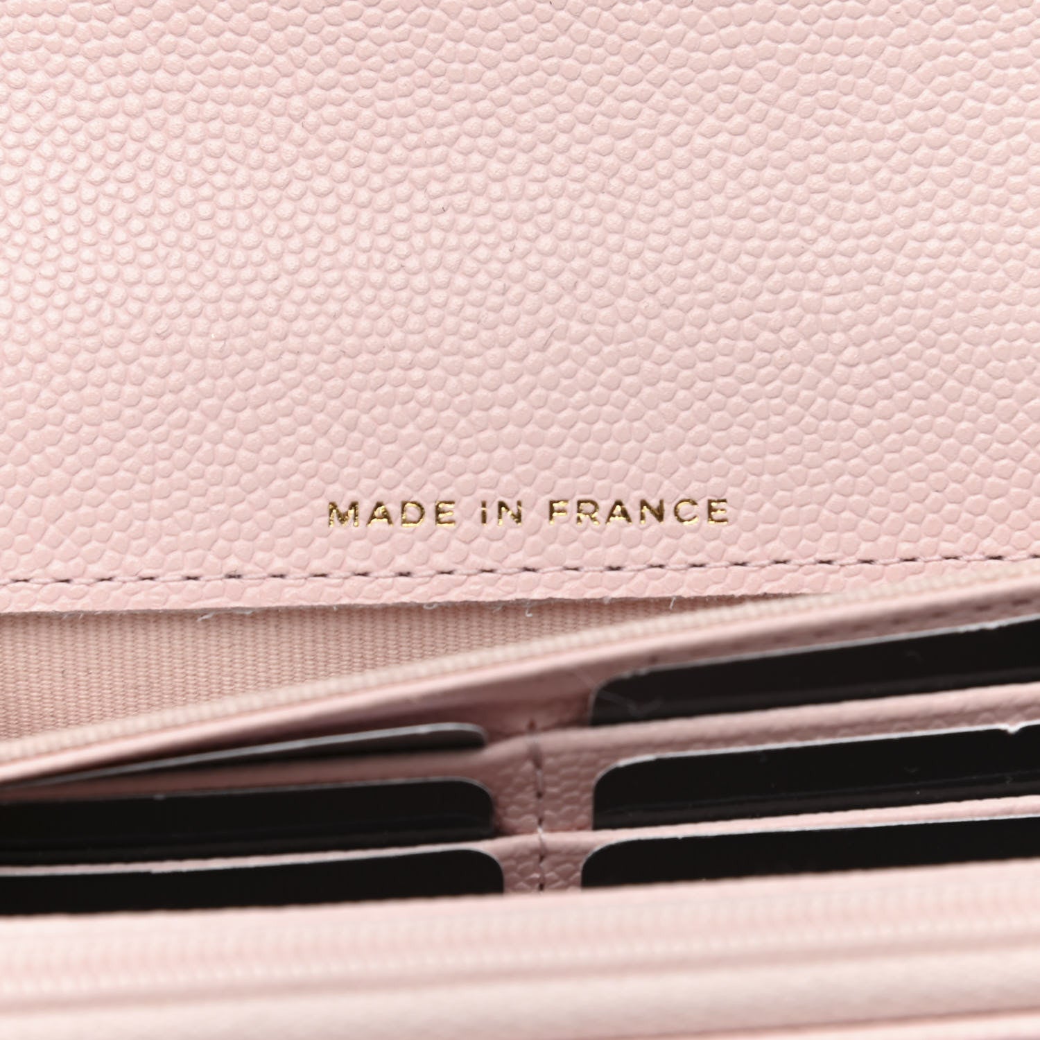 Chanel Caviar Quilted Large Gusset Flap Wallet Light Pink 7 of 9