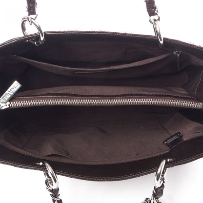 Chanel Caviar Quilted Grand Shopping Tote GST Dark Brown 4 of 9
