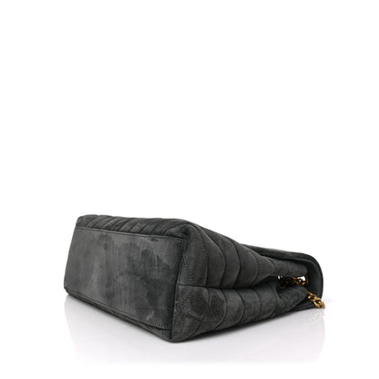 Saint Laurent Suede Y Quilted Monogram Medium Loulou Chain Satchel Storm 8 of 8