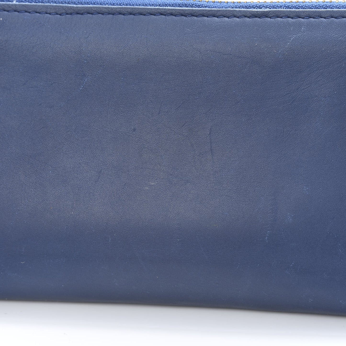 Supple Calfskin Paname Flight Zippy Wallet Blue