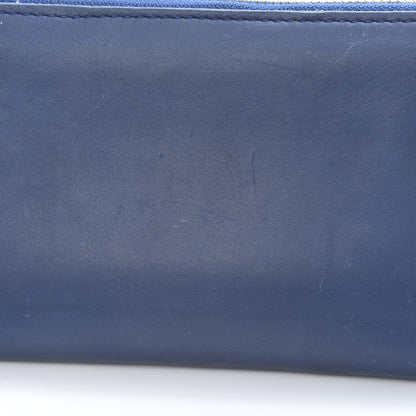 Louis Vuitton Supple Calfskin Paname Flight Zippy Wallet Blue 14 of 15