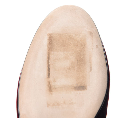 Christian Dior Velvet Tresor Flats 35.5 Bordeaux 7 of 11