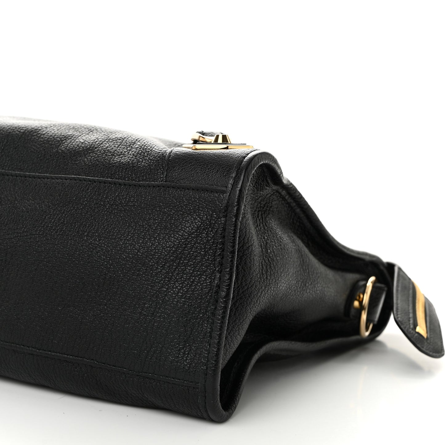 Chevre Gold Metallic Edge Hardware City Black