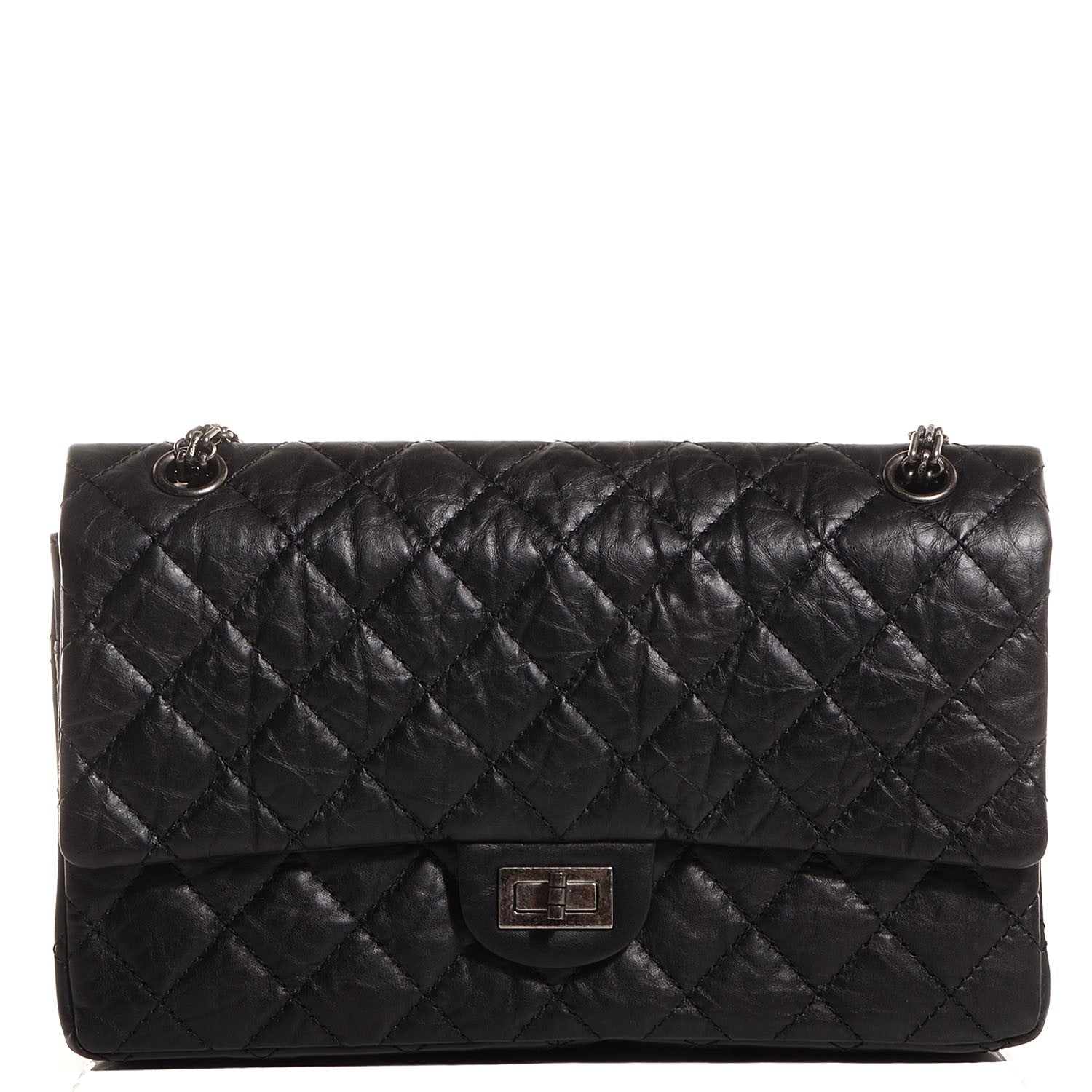 Chanel Aged Calfskin Quilted 2.55 Reissue 226 Flap Black 1 of 8