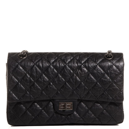 Chanel Aged Calfskin Quilted 2.55 Reissue 226 Flap Black 1 of 8