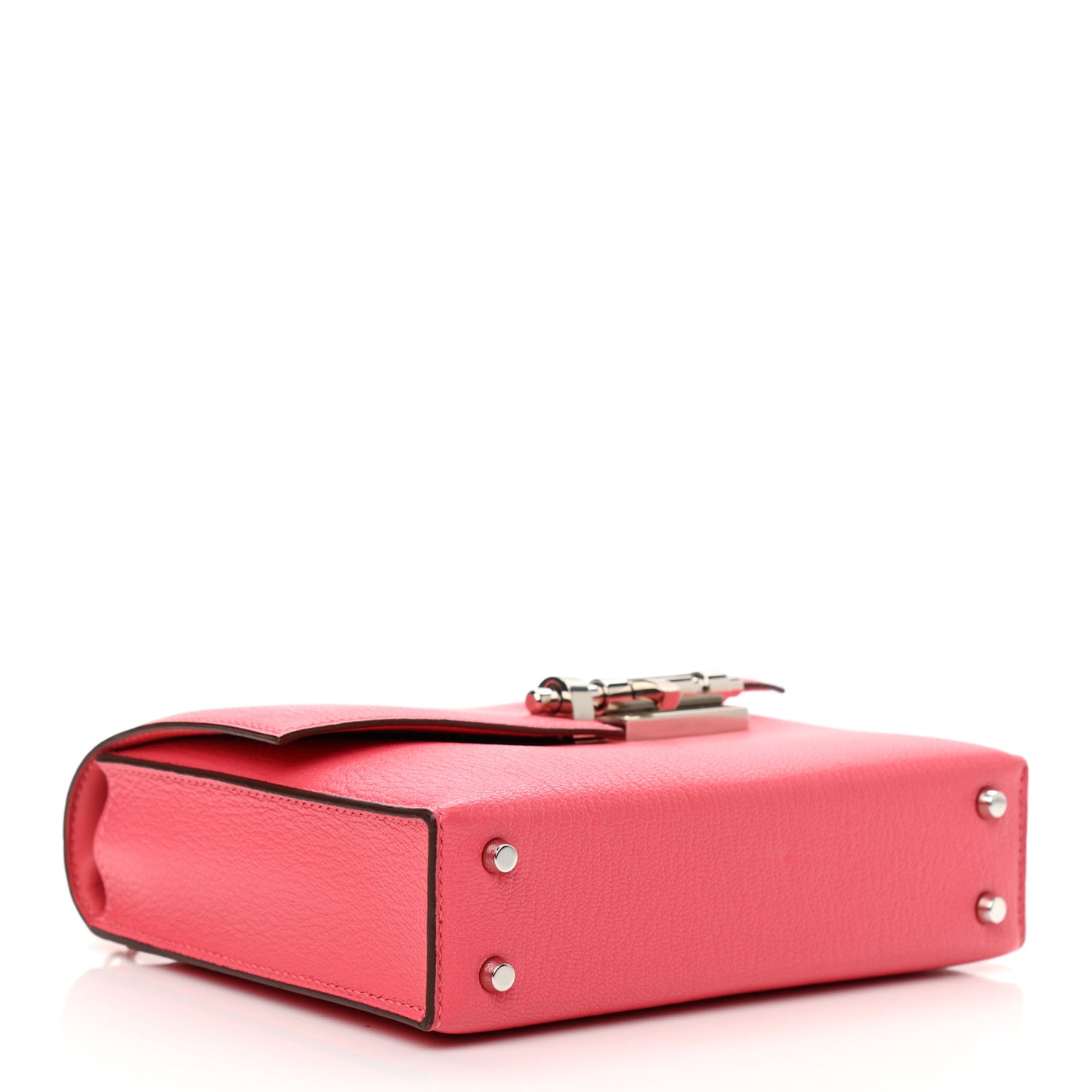 Chevre Chamkila Mini Verrou Chaine Bag Rose Lipstick