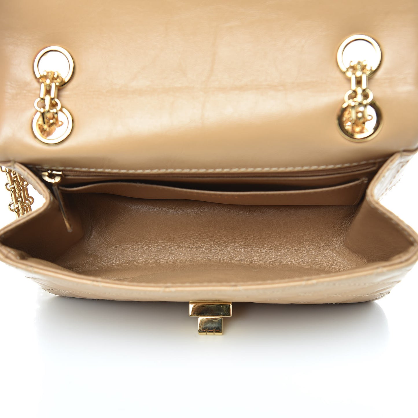 Aged Calfskin Quilted 2.55 Reissue Mini Flap Beige