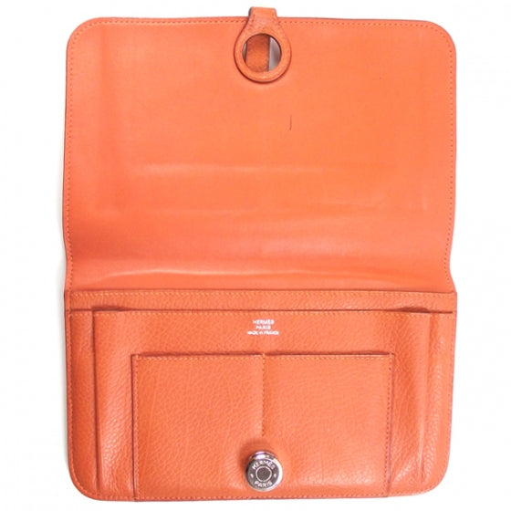 Togo Dogon Compact Wallet Orange