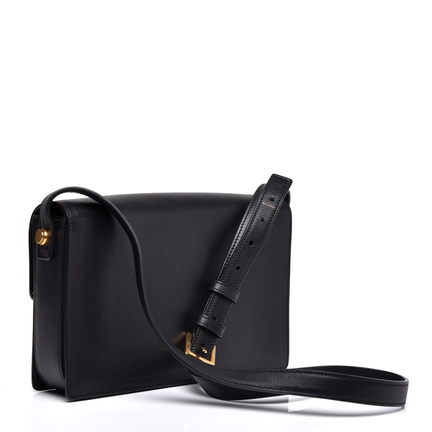 Suede Calfskin Medium Classic Lulu Bag Black