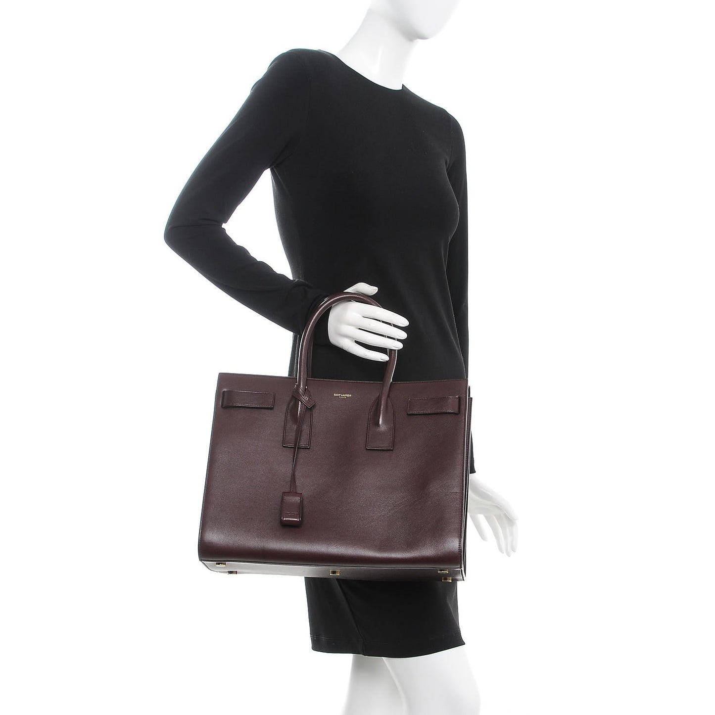 Calfskin Large Sac De Jour Carryall Amarena