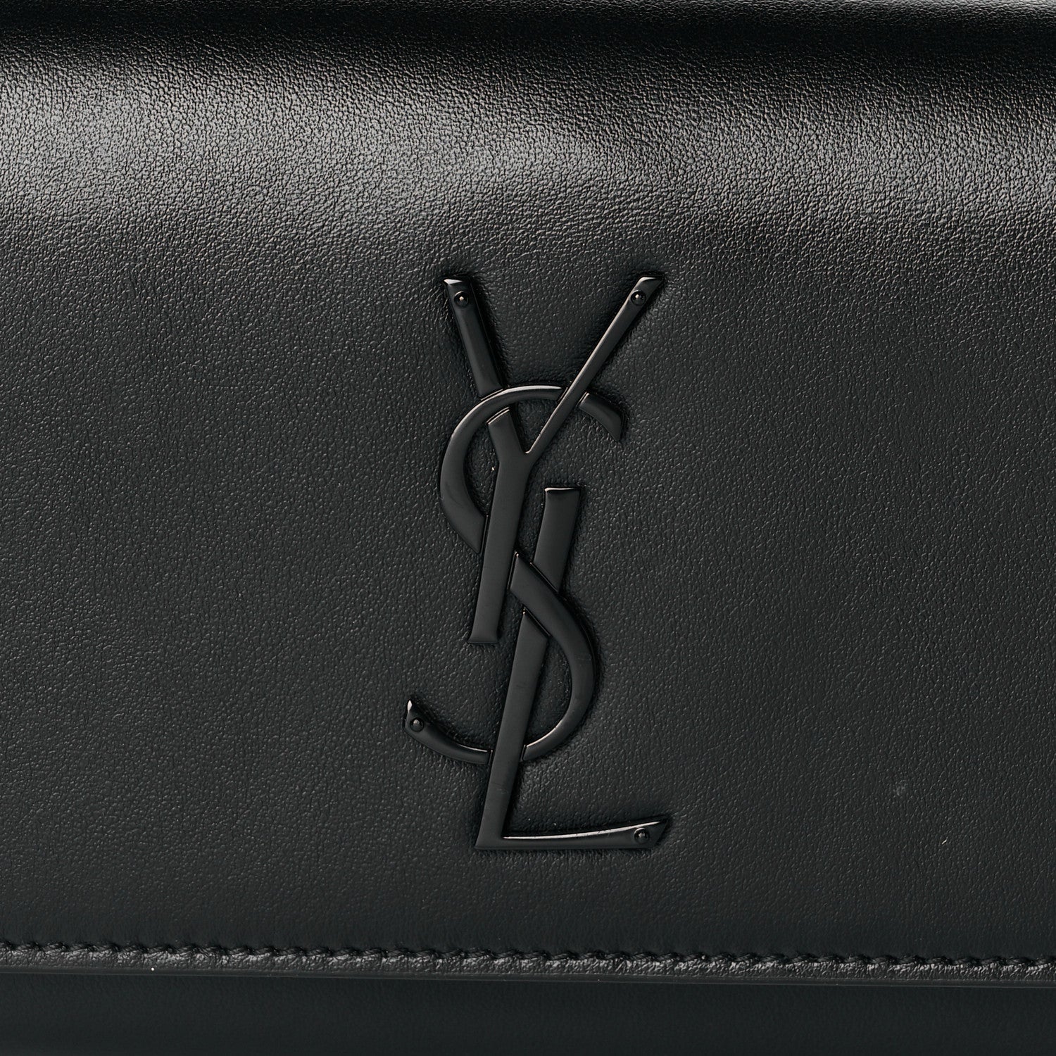 Saint Laurent Smooth Calfskin Monogram Kate Belt Bag Black 6 of 8