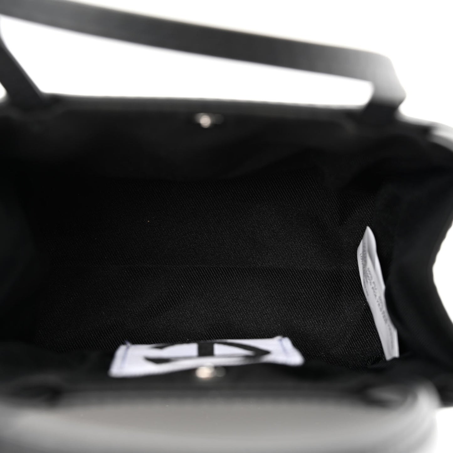 Vegan Leather Small Shopping Bag Black