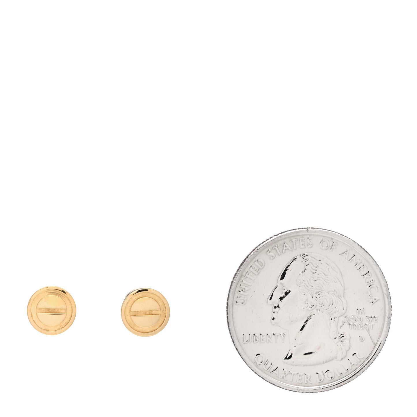 18K Yellow Gold LOVE Earrings