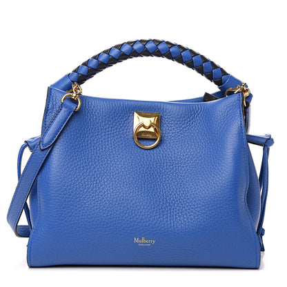 Mulberry Heavy Grain Small Iris Tote Porcelain Blue Midnight 1 of 7