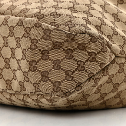 Gucci Monogram Large Horsebit Chain Hobo Dark Brown 10 of 12
