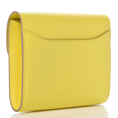 Hermes Epsom Constance Short Wallet Soufre 3 of 9