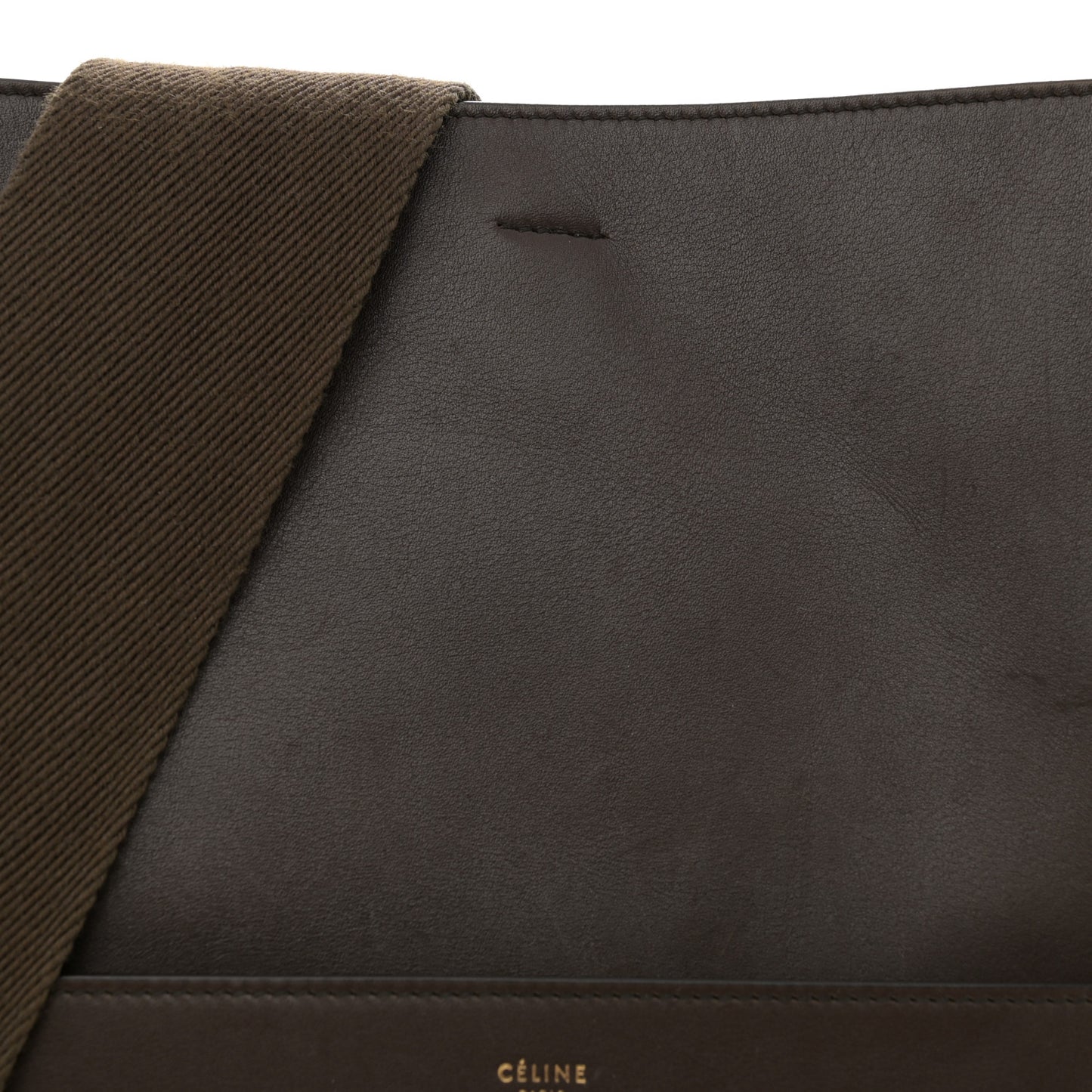 Supersoft Calfskin Sangle Bucket Bag Wood