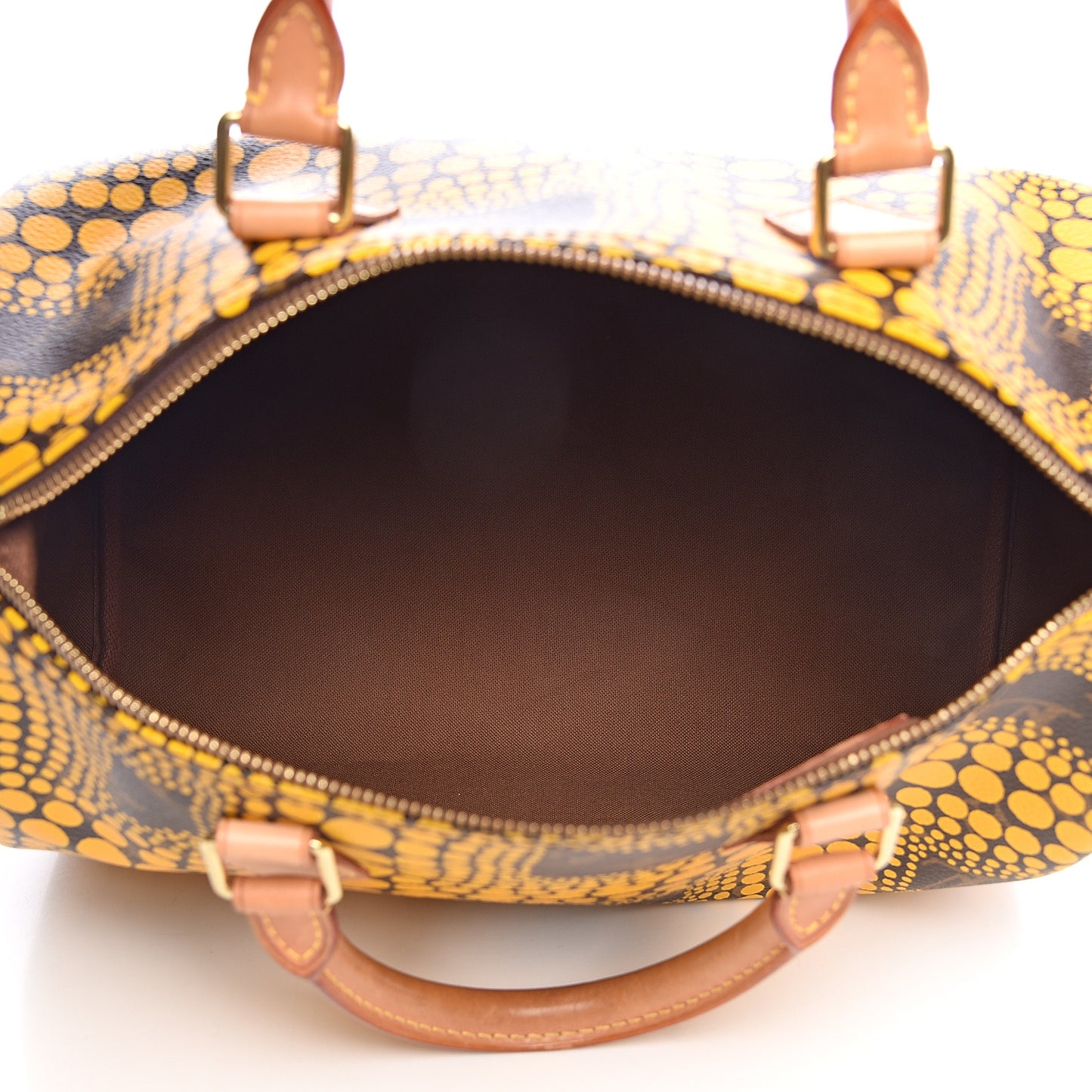 Monogram Kusama Town Speedy 30 Yellow