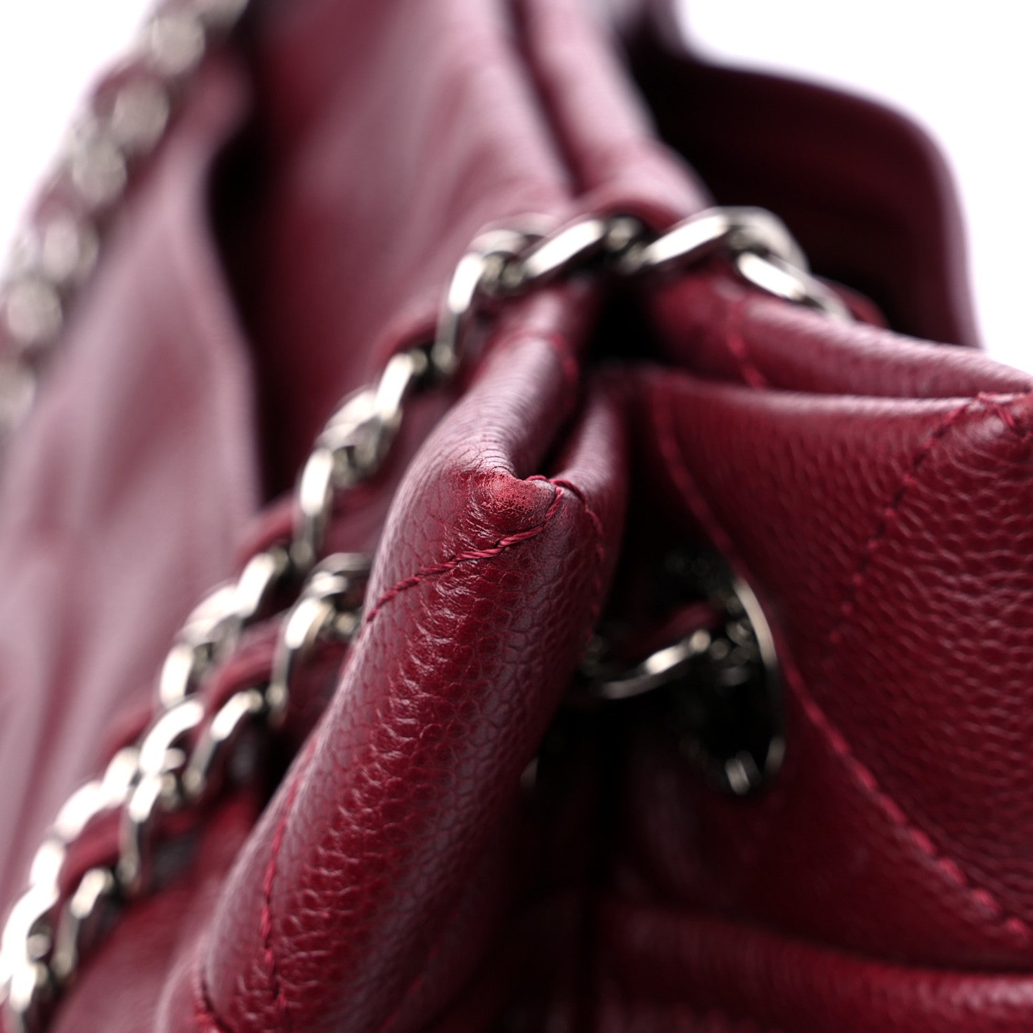 Chanel Caviar Quilted Large Timeless CC Soft Tote Dark Red 12 of 13