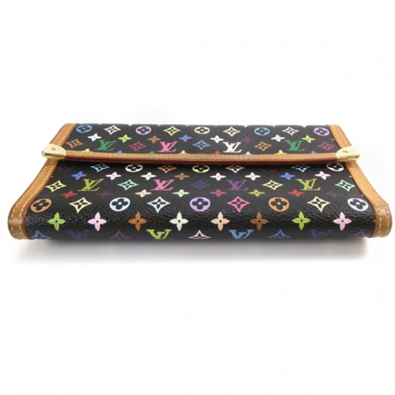 Monogram Multicolor Porte Tresor International Wallet Black