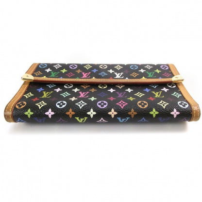 Louis Vuitton Monogram Multicolor Porte Tresor International Wallet Black 6 of 9