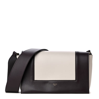 Celine Shiny Smooth Calfskin Medium Frame Shoulder Bag Velvet Desert 1 of 5