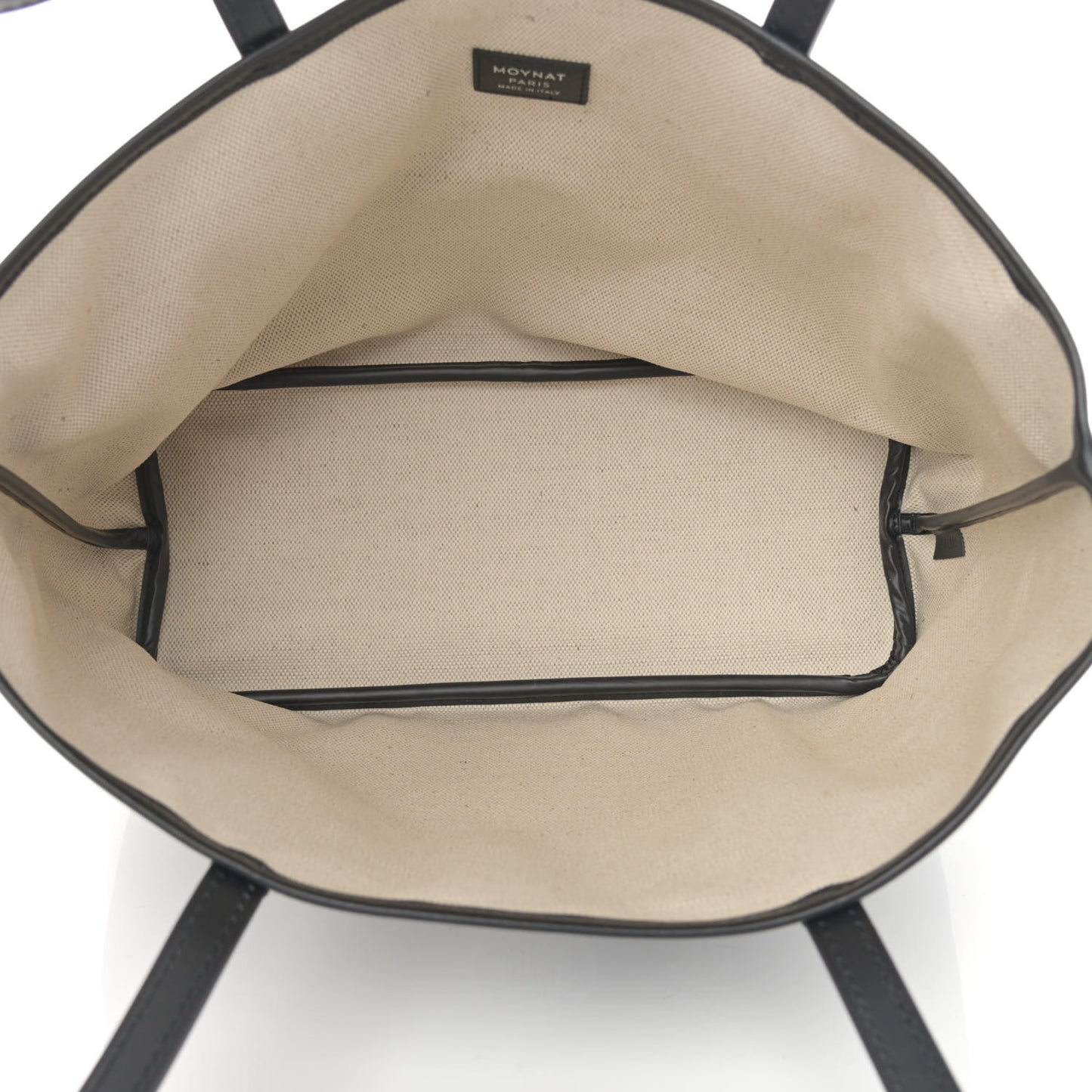 Grained Calfskin Canvas 1920 Oh! Tote Ruban PM Carbon Silver