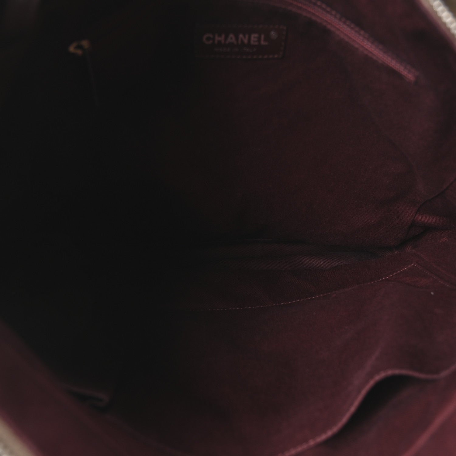 Chanel Iridescent Calfskin In The Mix Tall Tote Khaki 5 of 10