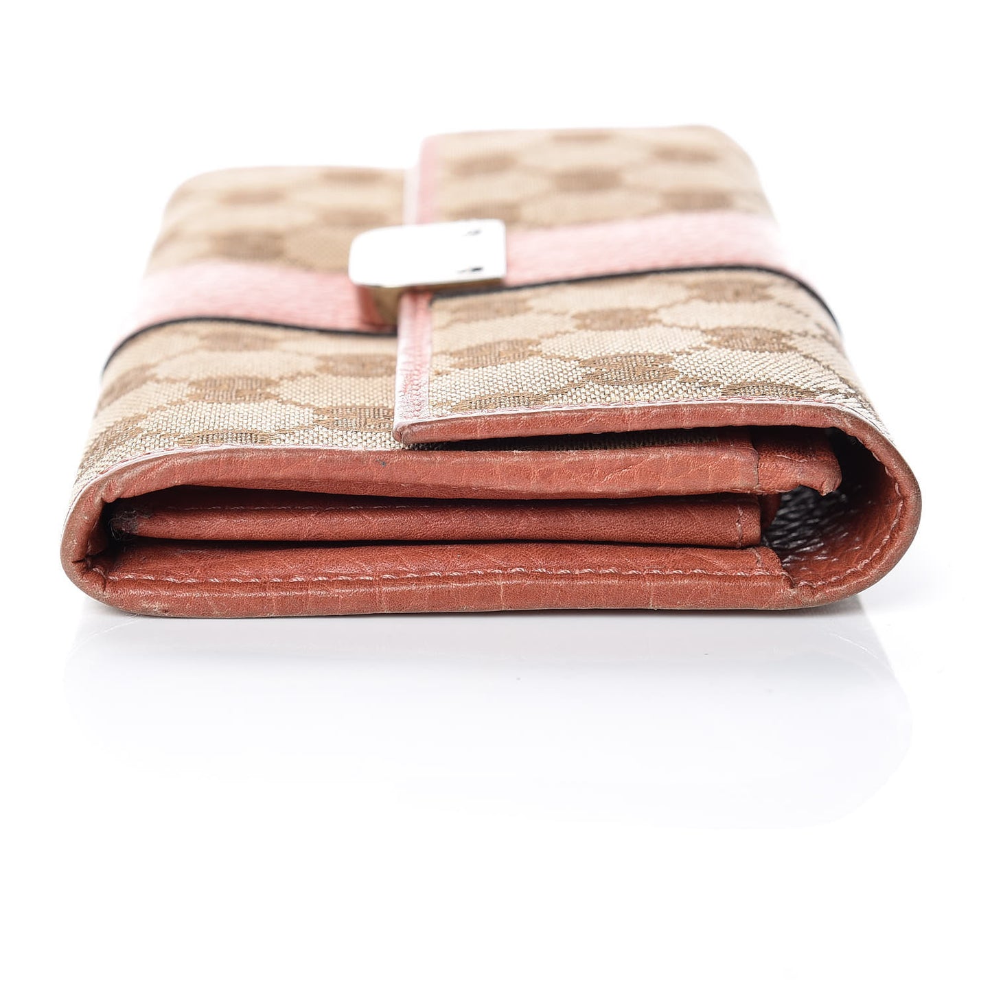 Monogram Continental Flap Wallet Coral