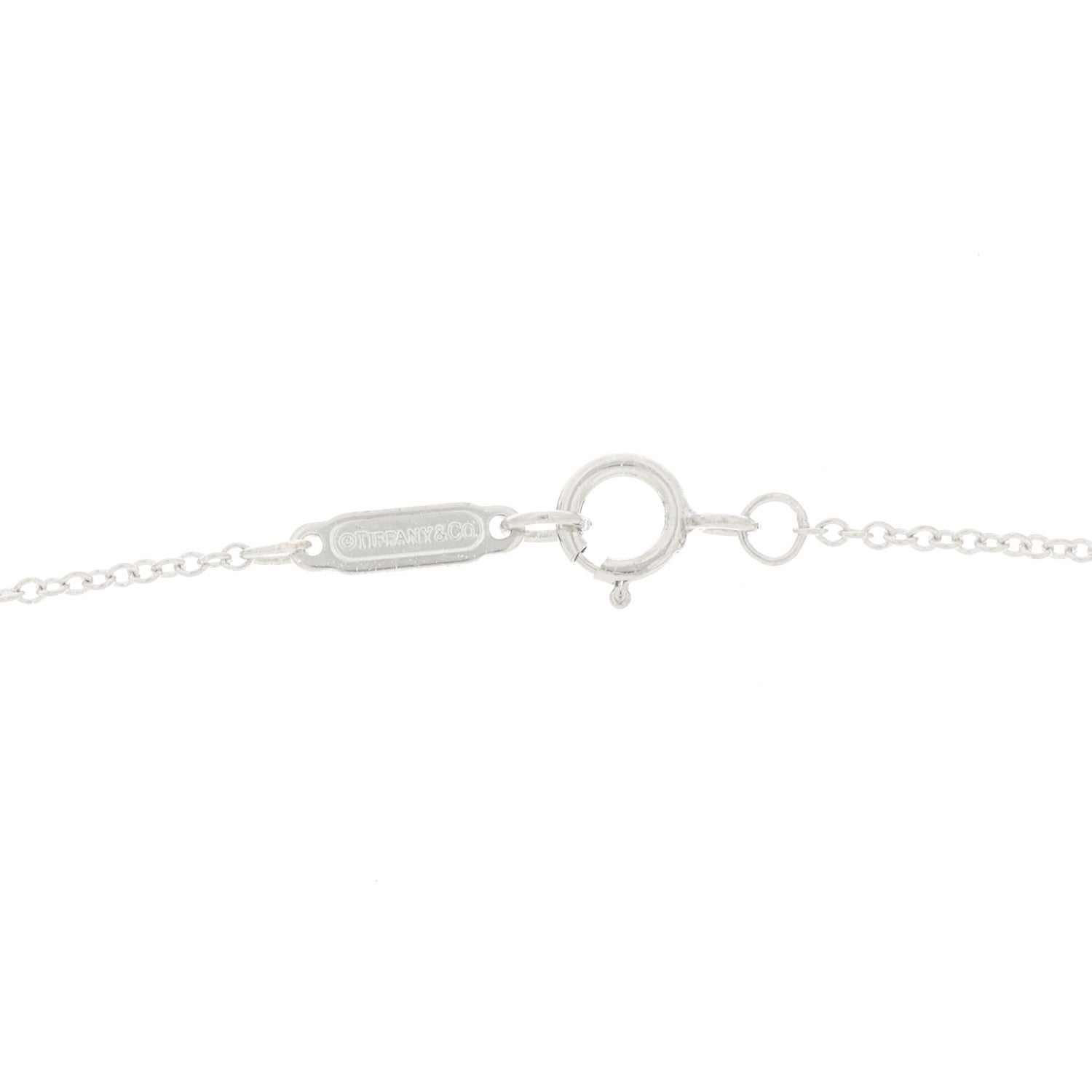 Tiffany Platinum Diamond Etoile Small Heart Pendant Necklace 5 of 6